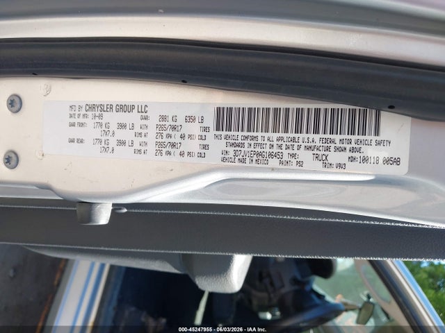 2010 Dodge Ram 1500 St მანქანა იყიდება აუქციონზე, vin: 3D7JV1EP0AG106453, აუქციონის ნომერი: 45247955