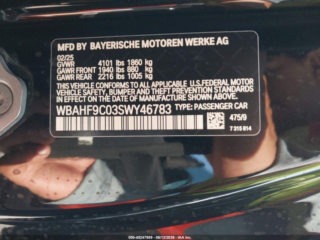 BMW Z4 M40I 2025 WBAHF9C03SWY46783 Image 9