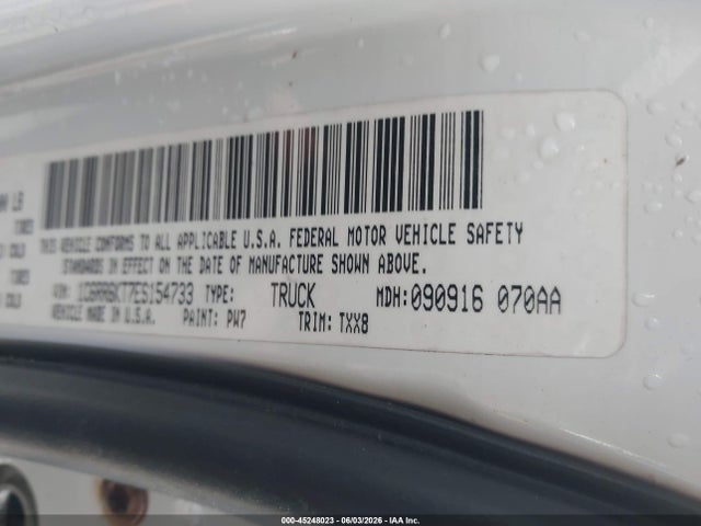 Aukcja sprzedaży 2014 Ram 1500 Tradesman, vin: 1C6RR6KT7ES154733, numer aukcji: 45248023