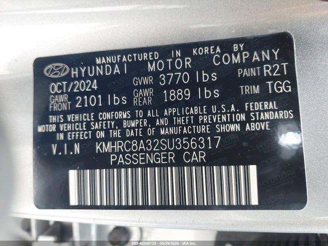 Aukcja sprzedaży 2025 Hyundai Venue Sel, vin: KMHRC8A32SU356317, numer aukcji: 45248123