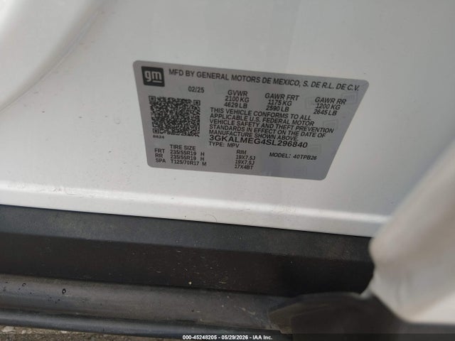 GMC Terrain Fwd Elevation 2025 3GKALMEG4SL296840 Image 9