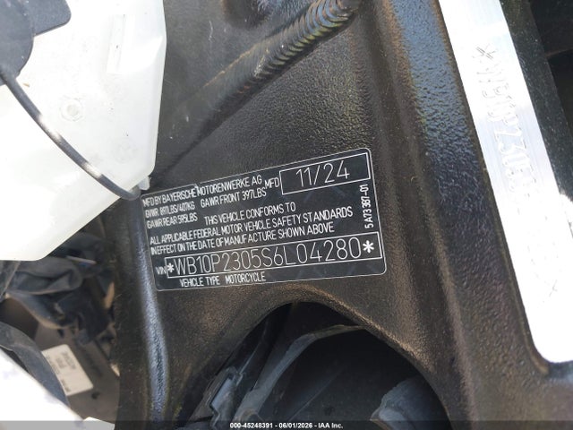 Продажа на аукционе авто 2025 Bmw S 1000 Rr, vin: WB10P2305S6L04280, номер лота: 45248391