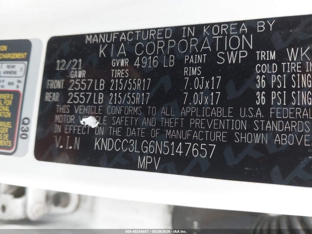 KIA Niro Ev Ex 2022 KNDCC3LG6N5147657 Image 9