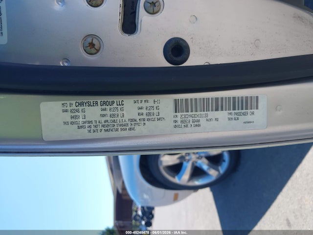 45248478 :رقم المزاد ، 2C3CDYAG3CH131133 vin ، 2012 Dodge Challenger Sxt مزاد بيع