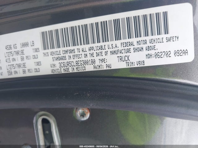 Aukcja sprzedaży 2014 Ram 2500 Tradesman, vin: 3C6UR5CL8EG300180, numer aukcji: 45248685