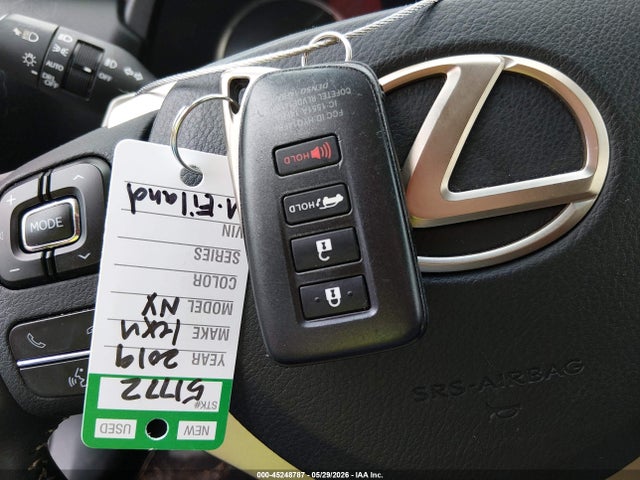 45248787 :رقم المزاد ، JTJBJRBZ7K2104186 vin ، 2019 Lexus Nx 300h مزاد بيع