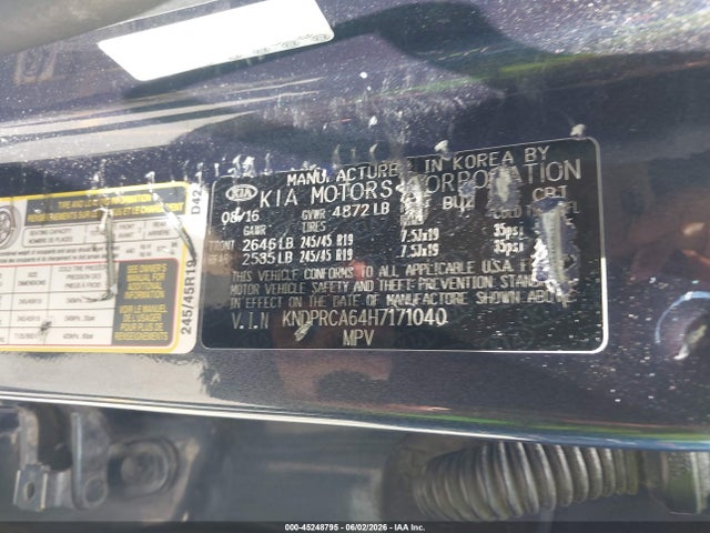 KNDPRCA64H7171040 KIA Sportage Sx Turbo
