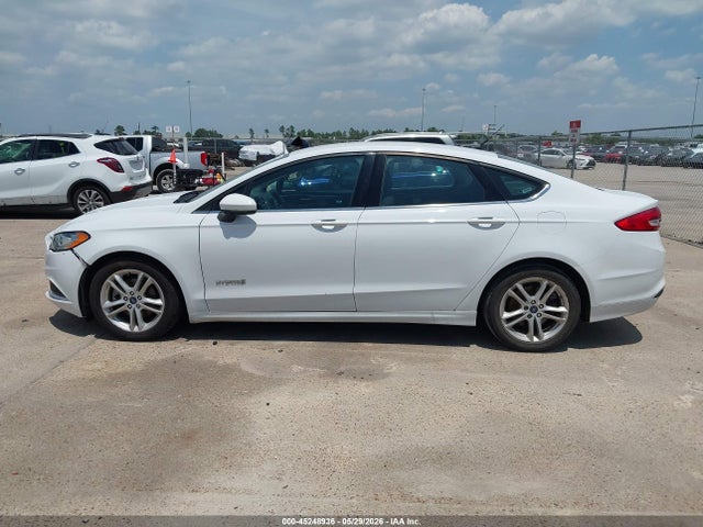 2018 Ford Fusion Hybrid Se მანქანა იყიდება აუქციონზე, vin: 3FA6P0LU5JR172309, აუქციონის ნომერი: 45248936
