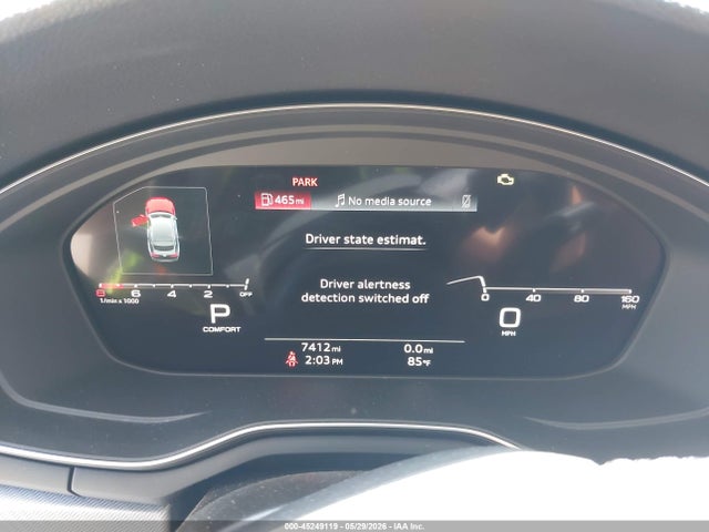 45249119 :رقم المزاد ، WAUDACF52SA004077 vin ، 2025 Audi A5 Sportback Premium 45 Tfsi S Line Quattro S Tronic مزاد بيع