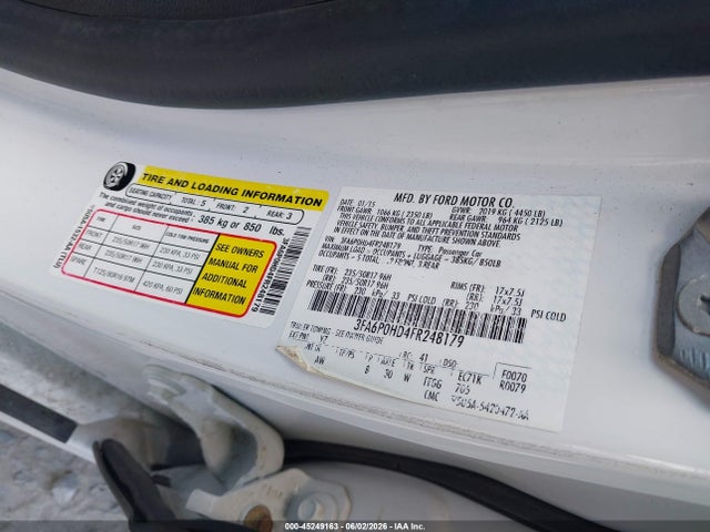 45249163 :رقم المزاد ، 3FA6P0HD4FR248179 vin ، 2015 Ford Fusion Se مزاد بيع