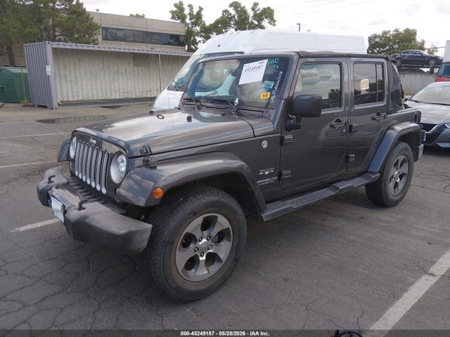 2017 Jeep Wrangler Unlimited Sahara 4x4 მანქანა იყიდება აუქციონზე, vin: 1C4BJWEG4HL570107, აუქციონის ნომერი: 45249187