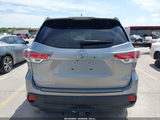 45249500 :رقم المزاد ، 5TDZKRFH3GS187406 vin ، 2016 Toyota Highlander Le Plus V6 مزاد بيع