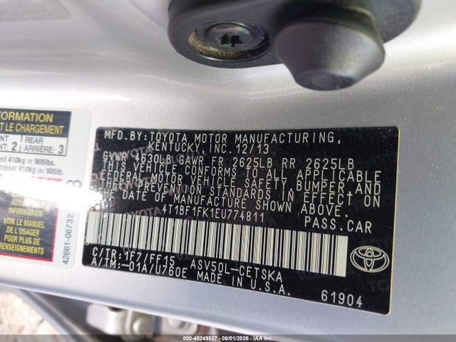 4T1BF1FK1EU774811 Toyota Camry Se Sport