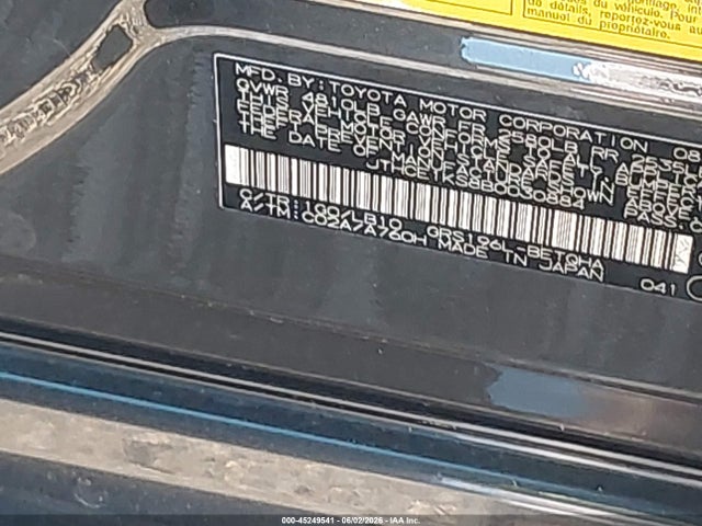 Aukcja sprzedaży 2011 Lexus Gs 350, vin: JTHCE1KS8B0030884, numer aukcji: 45249541