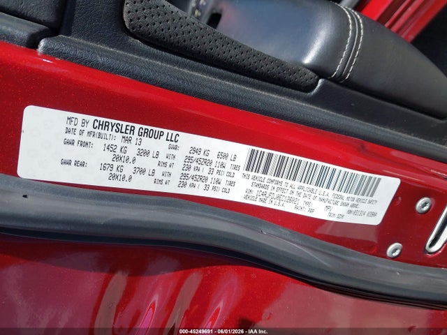 1C4RJFDJ0EC126021 Jeep Grand Cherokee Srt8