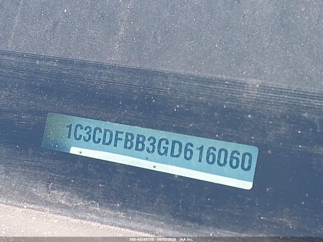 1C3CDFBB3GD616060 Dodge DART SXT