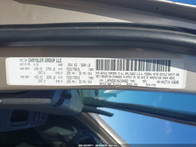 Продажа на аукционе авто 2010 Jeep Liberty Sport, vin: 1J4PN2GK1AW164062, номер лота: 45249871