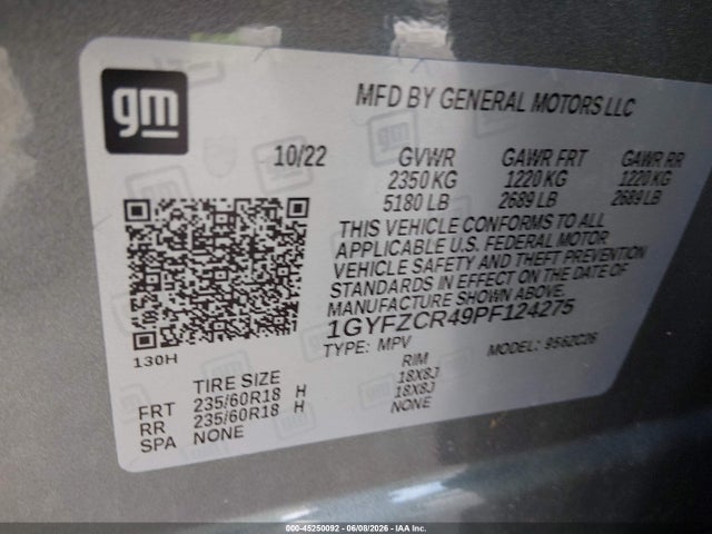 Продаж на аукціоні авто 2023 Cadillac Xt4 Fwd Premium Luxury, vin: 1GYFZCR49PF124275, номер лоту: 45250092