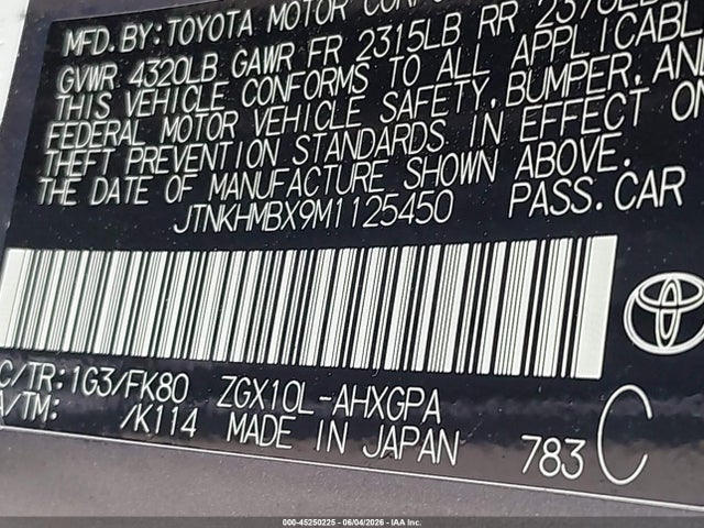 JTNKHMBX9M1125450 Toyota C-HR XLE