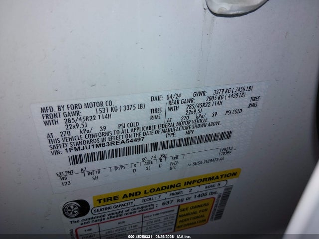 1FMJU1M83REA54497 Ford Expedition Platinum