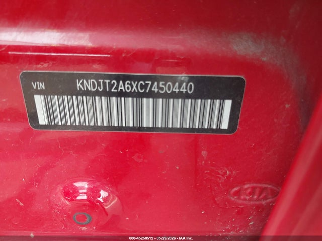 2012 Kia Soul + მანქანა იყიდება აუქციონზე, vin: KNDJT2A6XC7450440, აუქციონის ნომერი: 45250512