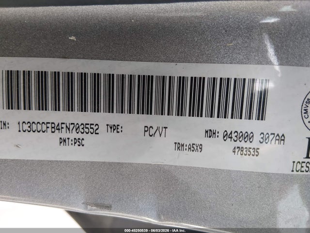 Продаж на аукціоні авто 2015 Chrysler 200 Lx, vin: 1C3CCCFB4FN703552, номер лоту: 45250539