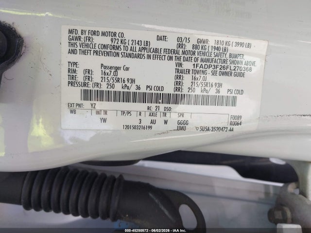 Aukcja sprzedaży 2015 Ford Focus Se, vin: 1FADP3F26FL270368, numer aukcji: 45250572