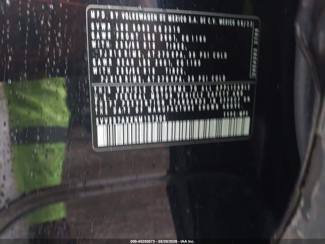45250573 :رقم المزاد ، 3VV2B7AXXNM157306 vin ، 2022 Volkswagen Tiguan 2.0t Se مزاد بيع