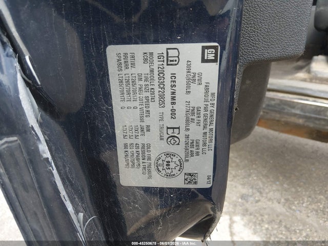 45250675 :رقم المزاد ، 1GT120CG3CF208253 vin ، 2012 Gmc Sierra 2500hd Sle مزاد بيع