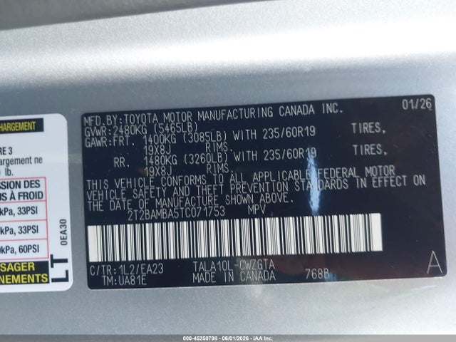 Lexus RX 350 2026 2T2BAMBA5TC071753 Image 9