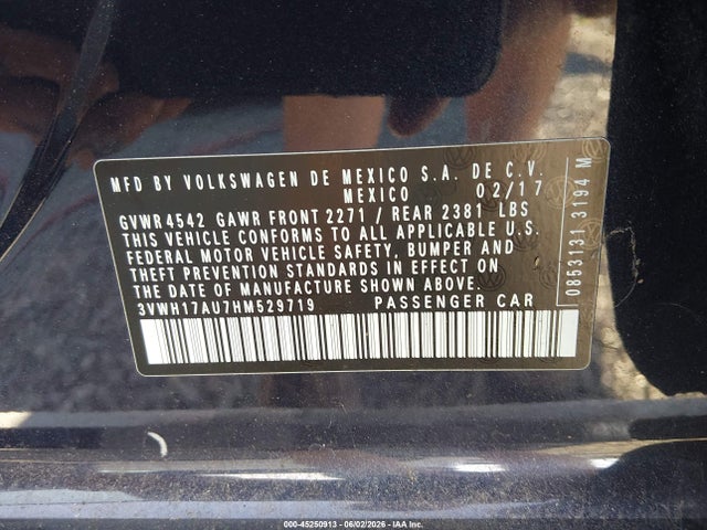 3VWH17AU7HM529719 Volkswagen Golf Alltrack Tsi S/tsi Se/tsi Sel