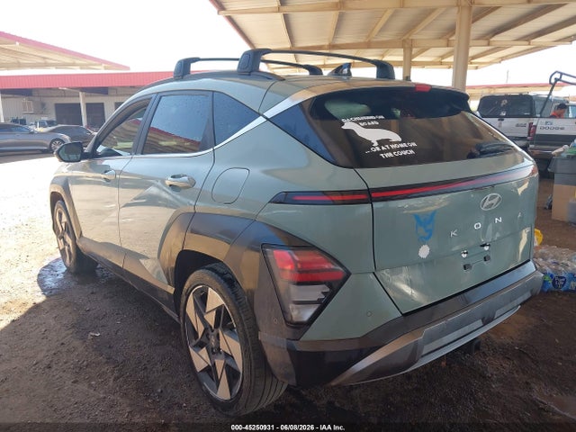 Aukcja sprzedaży 2024 Hyundai Kona Limited, vin: KM8HE3A36RU122295, numer aukcji: 45250931