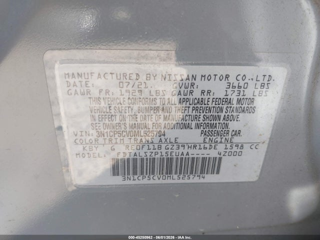 Nissan Kicks Sv Xtronic Cvt 2021 3N1CP5CV0ML525794 Image 9
