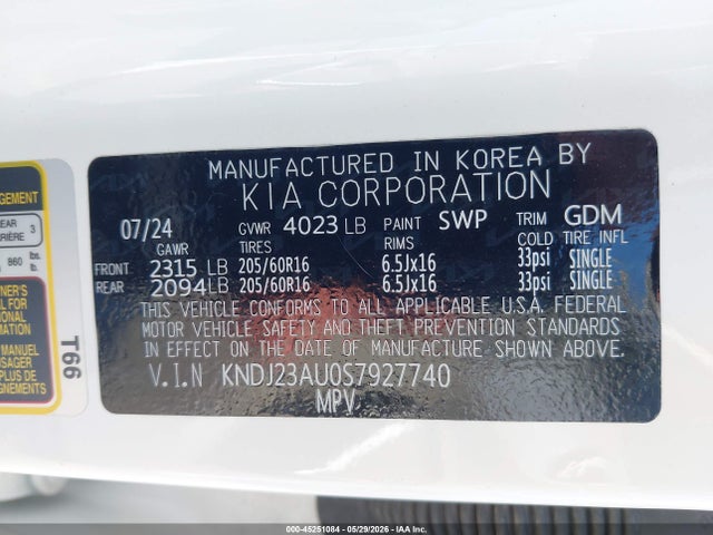 KIA SOUL LX 2025 KNDJ23AU0S7927740 Image 9