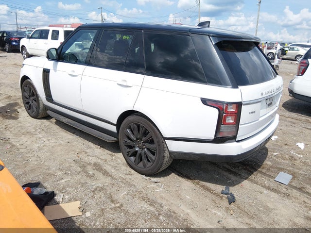 2017 Land Rover Range Rover 3.0l V6 Supercharged Hse მანქანა იყიდება აუქციონზე, vin: SALGS2FV8HA379576, აუქციონის ნომერი: 45251194