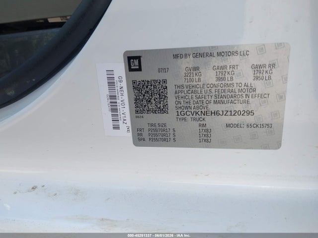 Chevrolet Silverado 1500 Wt 2018 1GCVKNEH6JZ120295 Image 9
