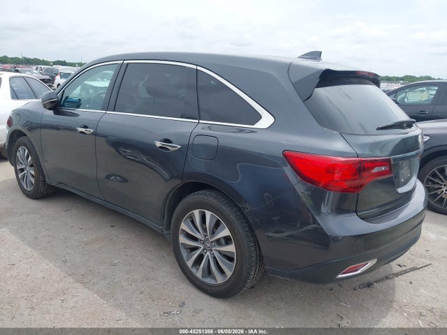 45251388 :رقم المزاد ، 5FRYD3H4XGB013011 vin ، 2016 Acura Mdx Technology   Acurawatch Plus Packages/technology Package مزاد بيع