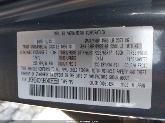 Mazda Cx-5 Touring 2014 JM3KE4CY9E0406358 Image 9