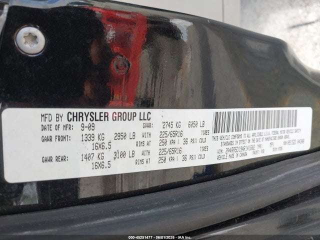 Продаж на аукціоні авто 2010 Chrysler Town & Country Touring, vin: 2A4RR5D19AR141602, номер лоту: 45251477