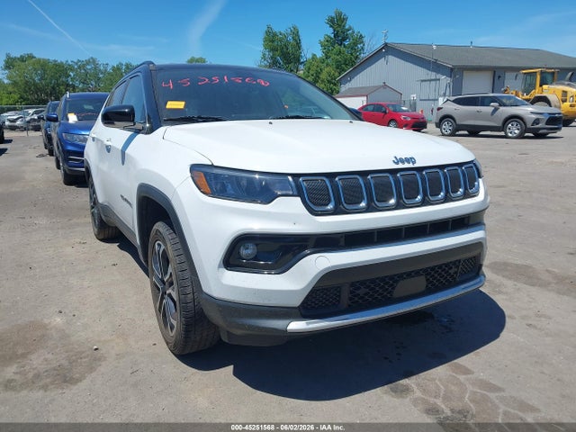 45251568 :رقم المزاد ، 3C4NJDCBXNT136234 vin ، 2022 Jeep Compass Limited 4x4 مزاد بيع