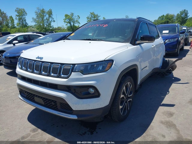 45251568 :رقم المزاد ، 3C4NJDCBXNT136234 vin ، 2022 Jeep Compass Limited 4x4 مزاد بيع