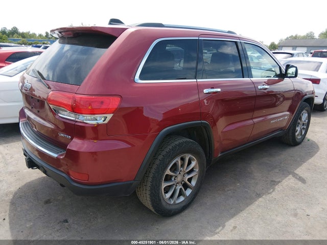 2015 Jeep Grand Cherokee Limited მანქანა იყიდება აუქციონზე, vin: 1C4RJFBG0FC804291, აუქციონის ნომერი: 45251901