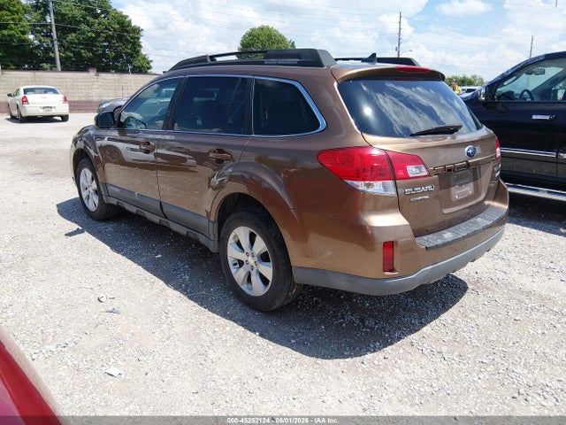 2011 Subaru Outback 2.5i Limited მანქანა იყიდება აუქციონზე, vin: 4S4BRBJC3B3346303, აუქციონის ნომერი: 45252124