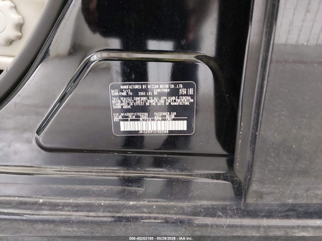 45252180 :رقم المزاد ، JN1AZ0CP1CT022288 vin ، 2012 Nissan Leaf Sl مزاد بيع