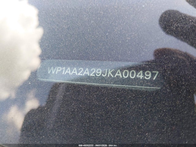 Aukcja sprzedaży 2018 Porsche Cayenne, vin: WP1AA2A29JKA00497, numer aukcji: 45252222