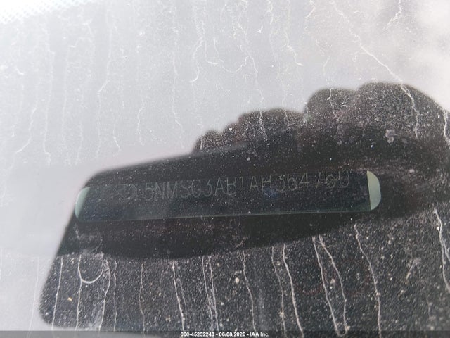 45252243 :رقم المزاد ، 5NMSG3AB1AH364760 vin ، 2010 Hyundai Santa Fe Gls مزاد بيع