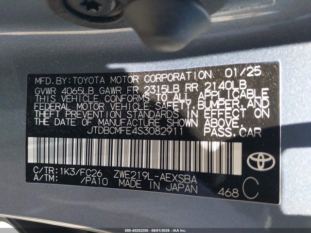 Toyota Corolla Hybrid Se 2025 JTDBCMFE4S3082911 Image 9