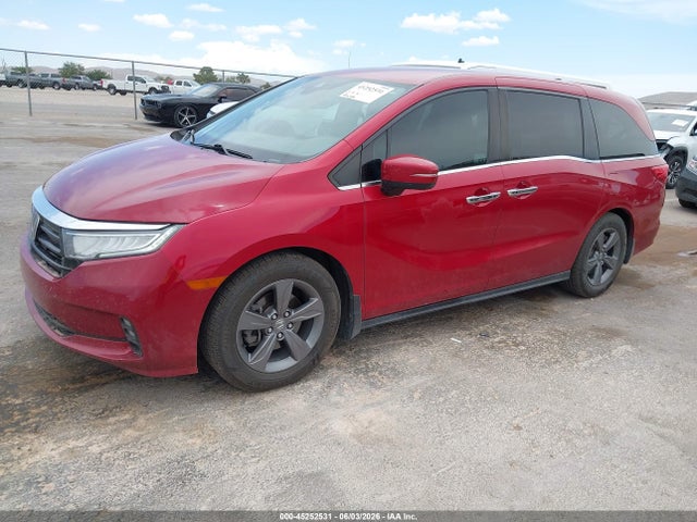 45252531 :رقم المزاد ، 5FNRL6H56NB020571 vin ، 2022 Honda Odyssey Ex مزاد بيع