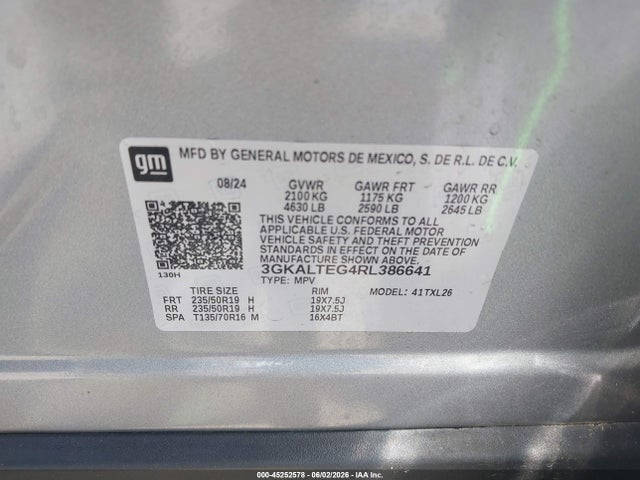 GMC Terrain Awd Sle 2024 3GKALTEG4RL386641 Image 9