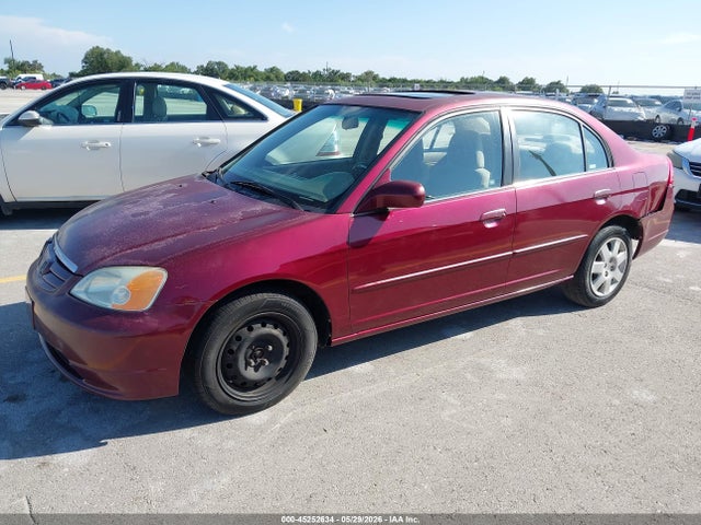 Продажа на аукционе авто 2002 Honda Civic Ex, vin: 1HGES26772L038831, номер лота: 45252634